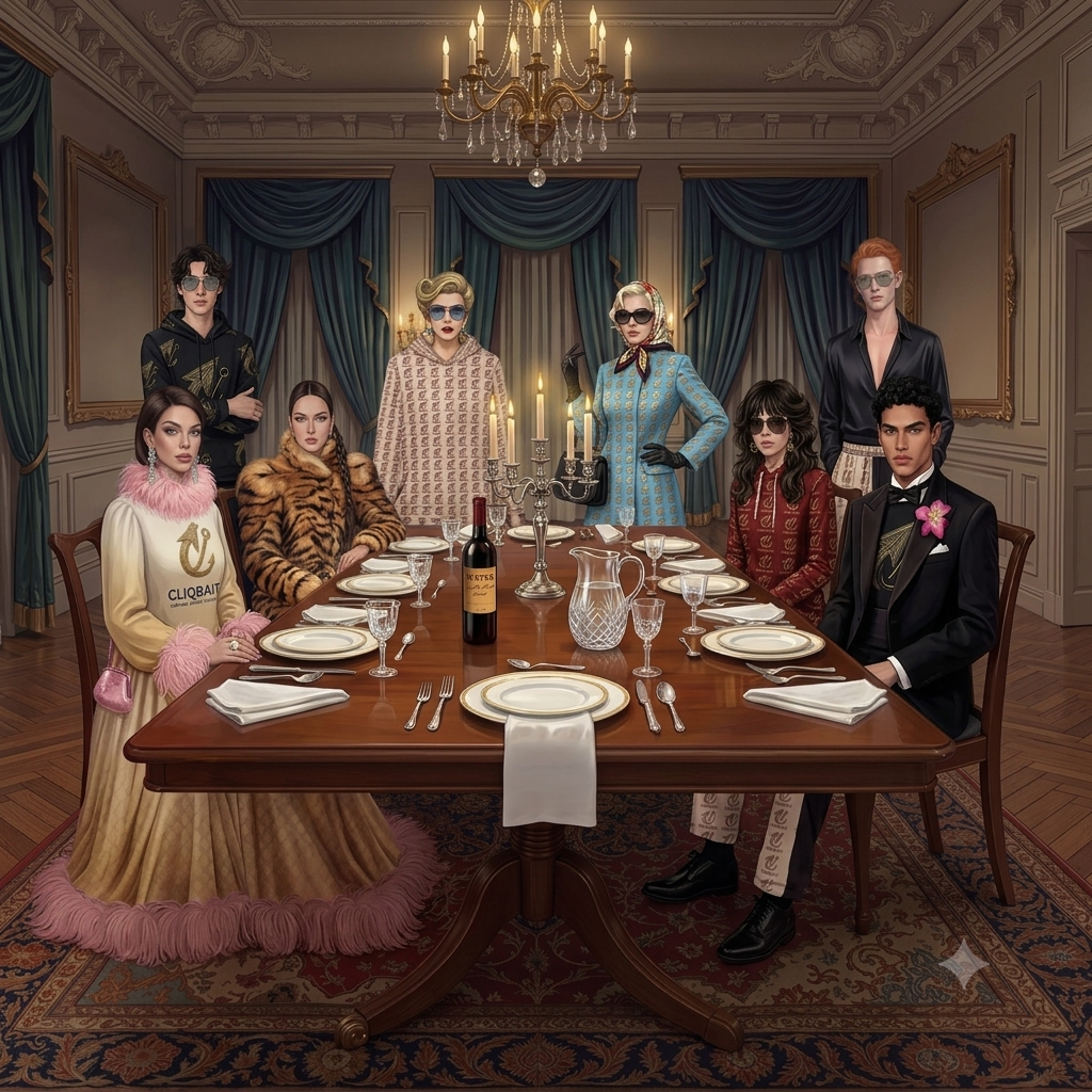 CliqBait dinner party campaign image