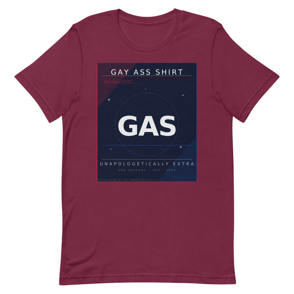 G.A.S. Maroon Tee